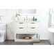 Larkin 42 X 22 X 34 inch White Vanity Sink Set