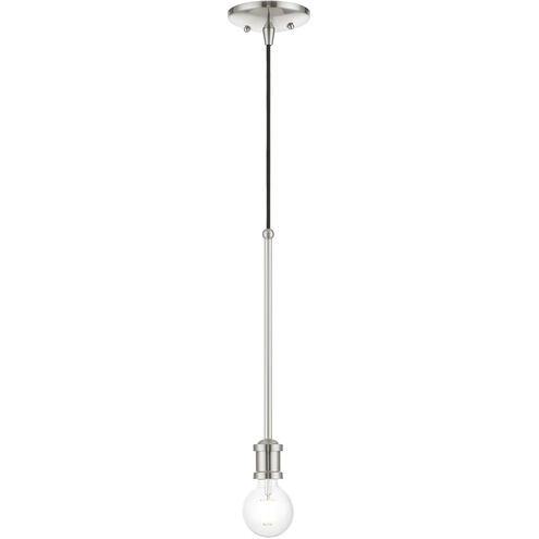 Lansdale 1 Light 5 inch Brushed Nickel Single Pendant Ceiling Light, Single