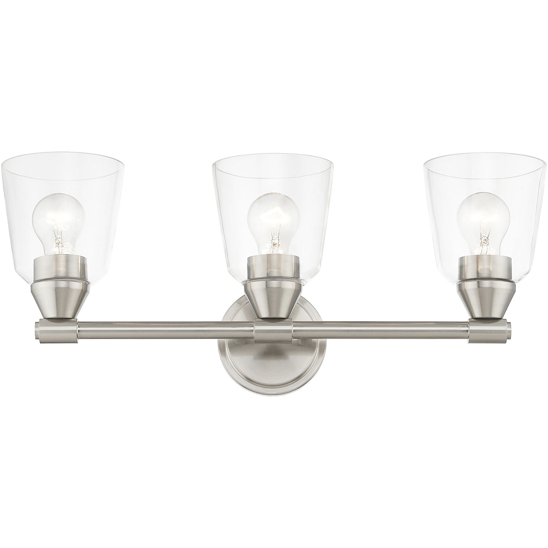 Catania 3 Light 23 inch Brushed Nickel Vanity Sconce Wall Light
