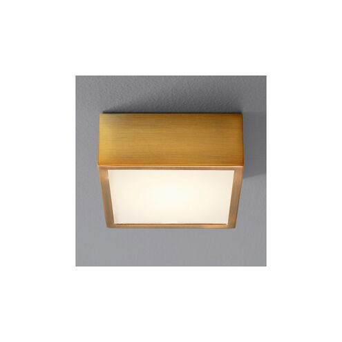 Pyxis 1 Light 5 inch Aged Brass Flush Mount Ceiling Light