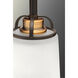 Leopolda 1 Light 5.13 inch Antique Bronze Mini-Pendant Ceiling Light, Design Series