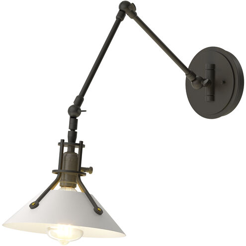 Henry 1 Light 9.2 inch Black and White Sconce Wall Light in Black/White