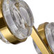 Milano Series Linear Chandelier Ceiling Light in Antique Brass, Artisan Collection