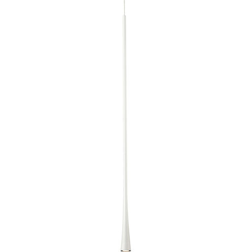Taper LED 1.25 inch White Pendant Ceiling Light