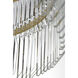 Waterford Killarney LED 32 inch Natural Brass Layered Drum Chandelier Ceiling Light