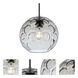 Bombay 1 Light Black Cord Pendant Ceiling Light