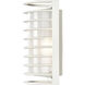 Brentwood 1 Light 10 inch Semi Gloss White Outdoor Bulk Head, Rectangle