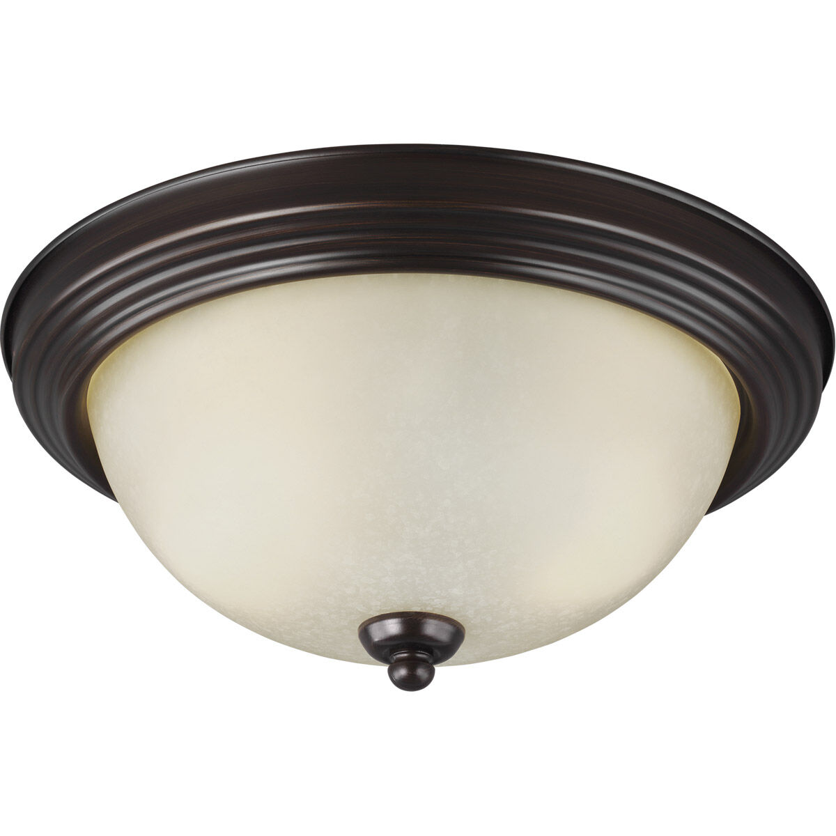 Geary 2 Light 12.5 inch Bronze Flush Mount Ceiling Light