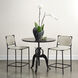 Americana 38 X 36 inch Gun Metal Crank Table