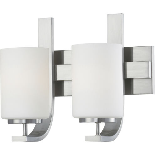 Pendenza 2 Light 13 inch Brushed Nickel Vanity Light Wall Light