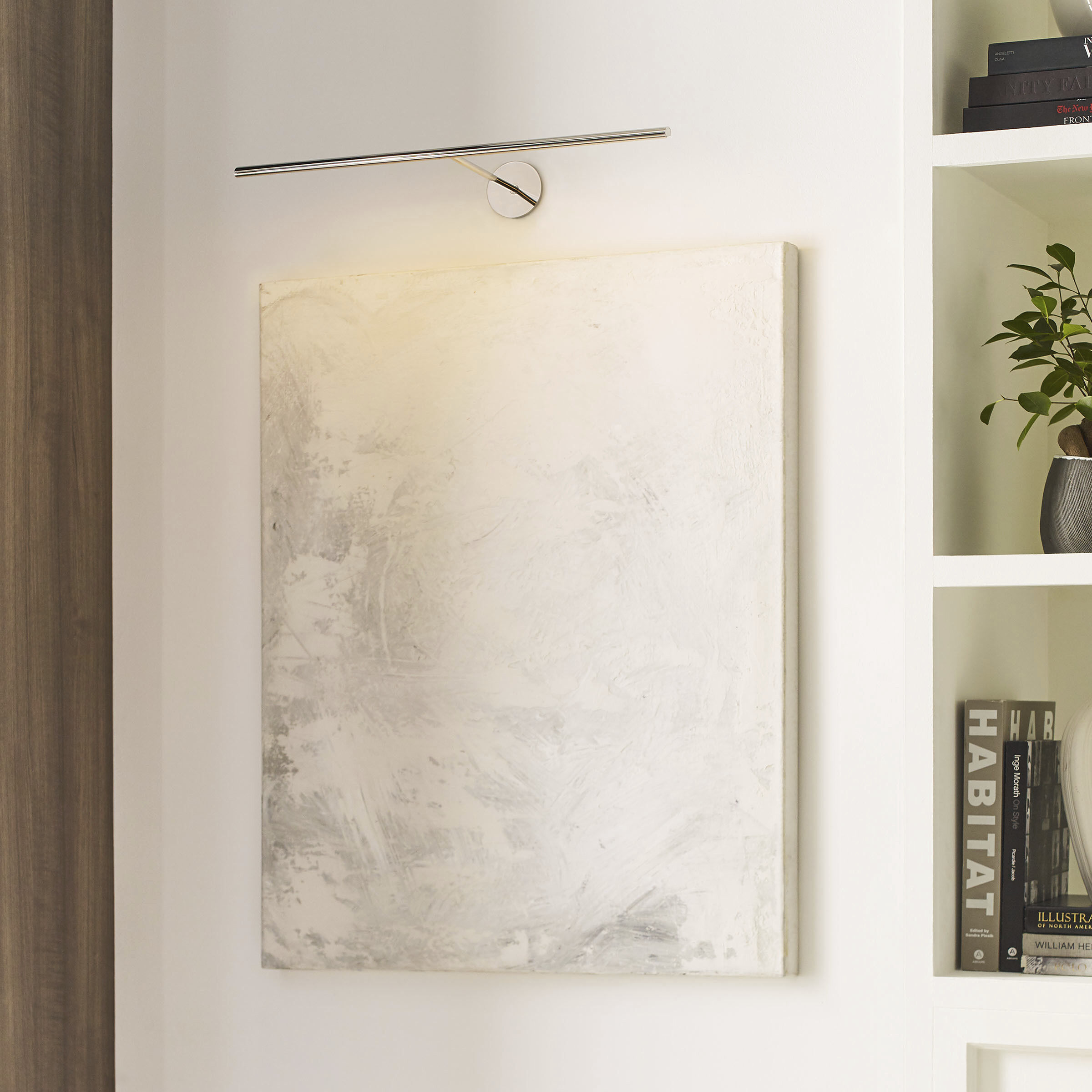 Sean Lavin Modern 17.4 watt Polished Nickel Picture Light Wall Light, Integrated LED