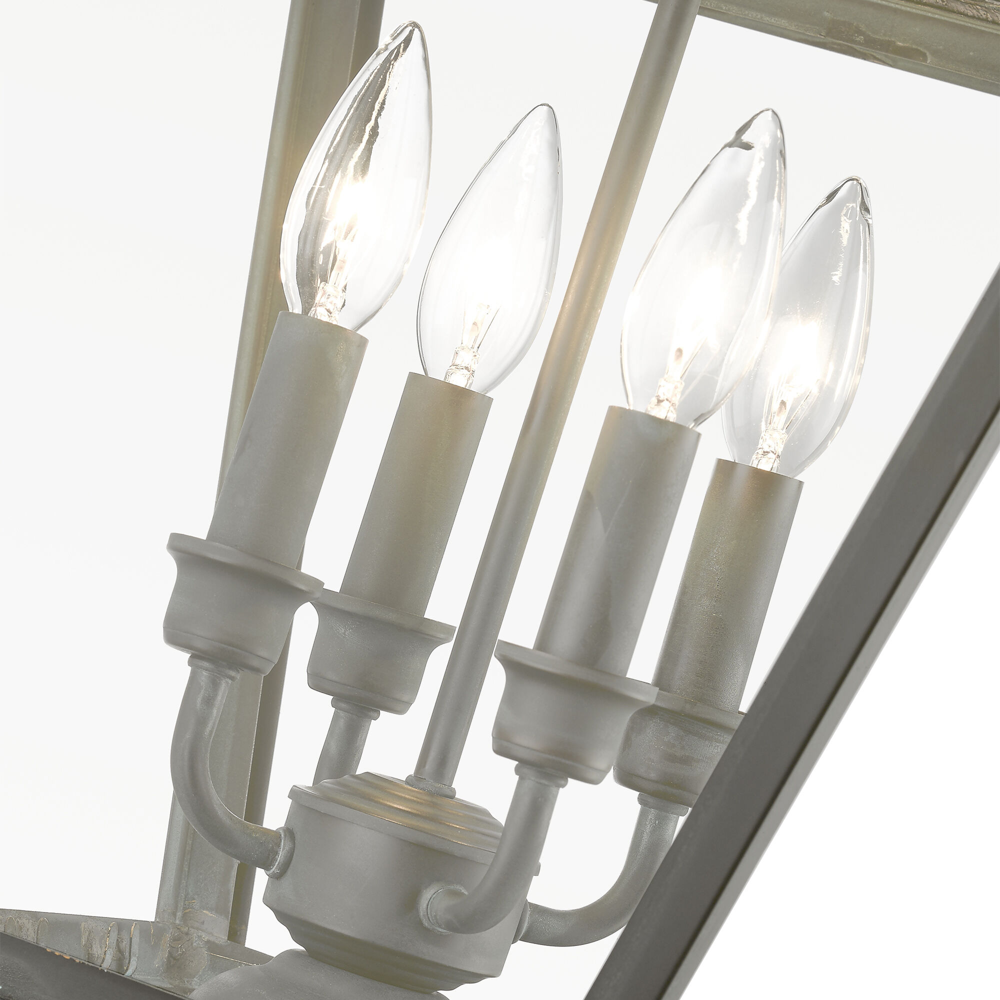 Wentworth 4 Light 28 inch Charcoal Outdoor Extra Post Top Lantern, Extra Large