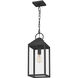 Thorpe 1 Light 8 inch Mottled Black Mini Pendant Ceiling Light, Small