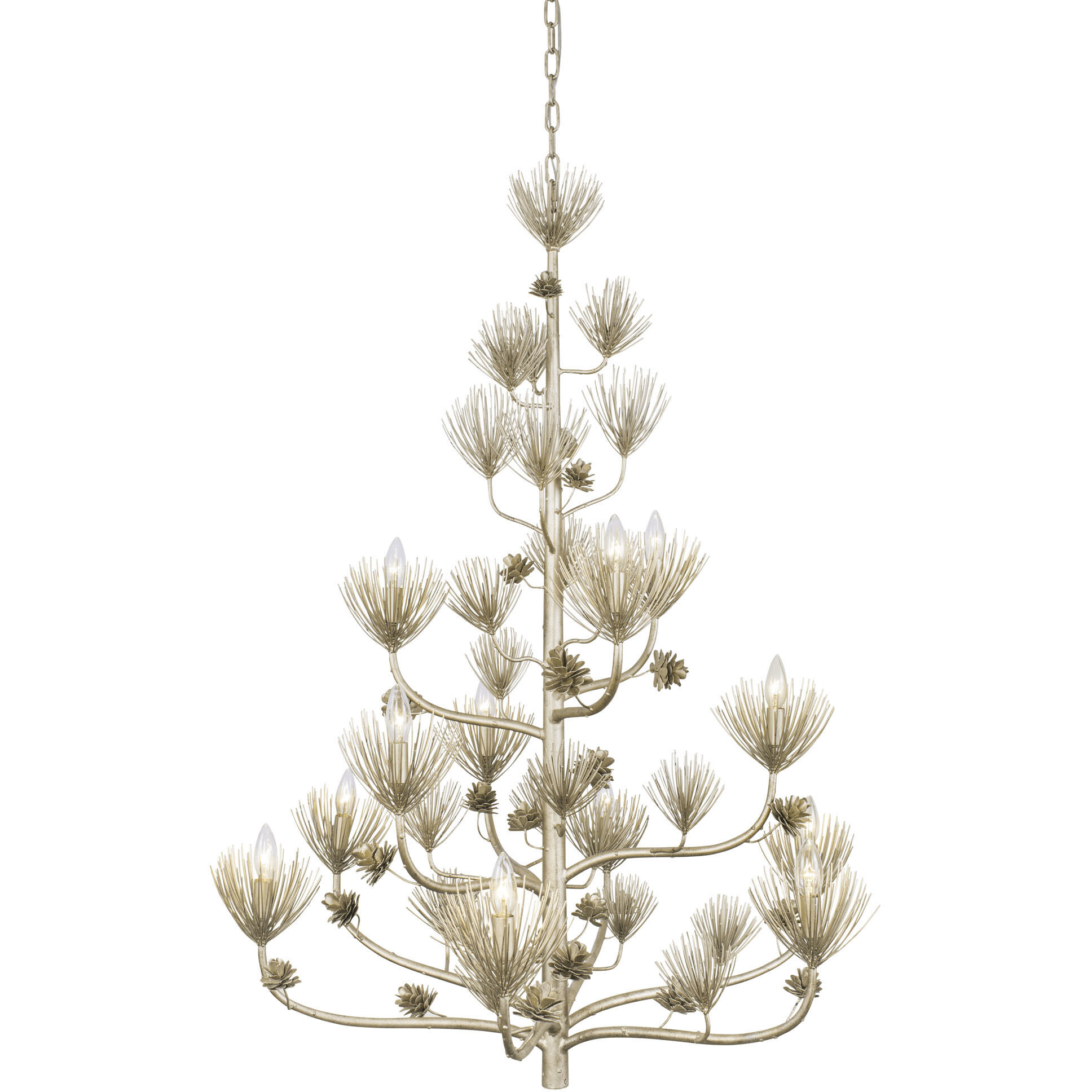 Pinion 12 Light 40 inch Zen Gold Chandelier Ceiling Light