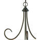 Bella 3 Light 20 inch Oiled Bronze Pendant Ceiling Light