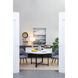 Anita 47.2 inch White Wash/Black Dining Table