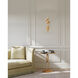 Hortensia 4 Light 8 inch Contemporary Gold Leaf and Contemporary Gold and Contemporary Silver Leaf Wall Sconce Wall Light