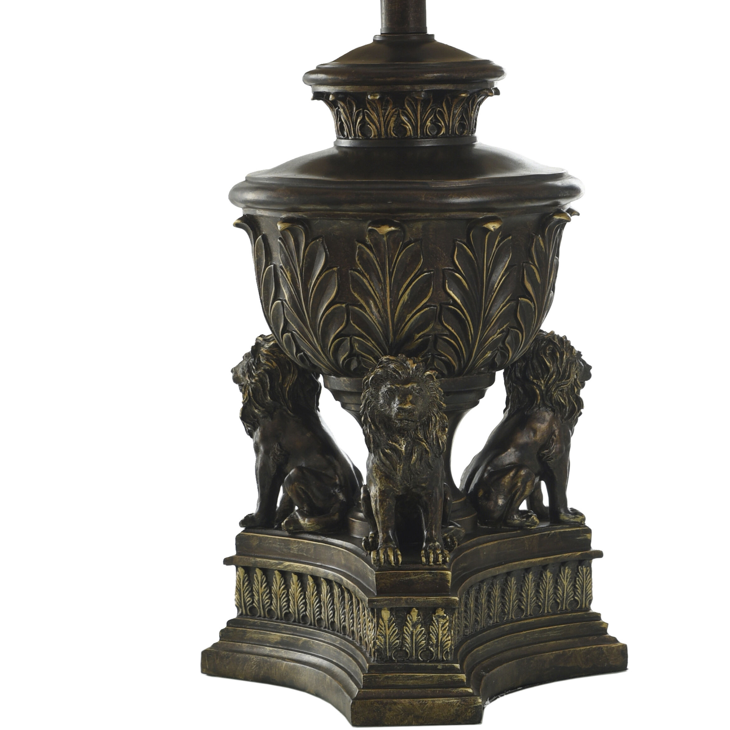 Signature 34 inch 150 watt Majestic Gold Table Lamp Portable Light