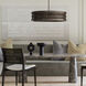 Dunn 4 Light 30 inch Espresso Stain and Black Chandelier Ceiling Light