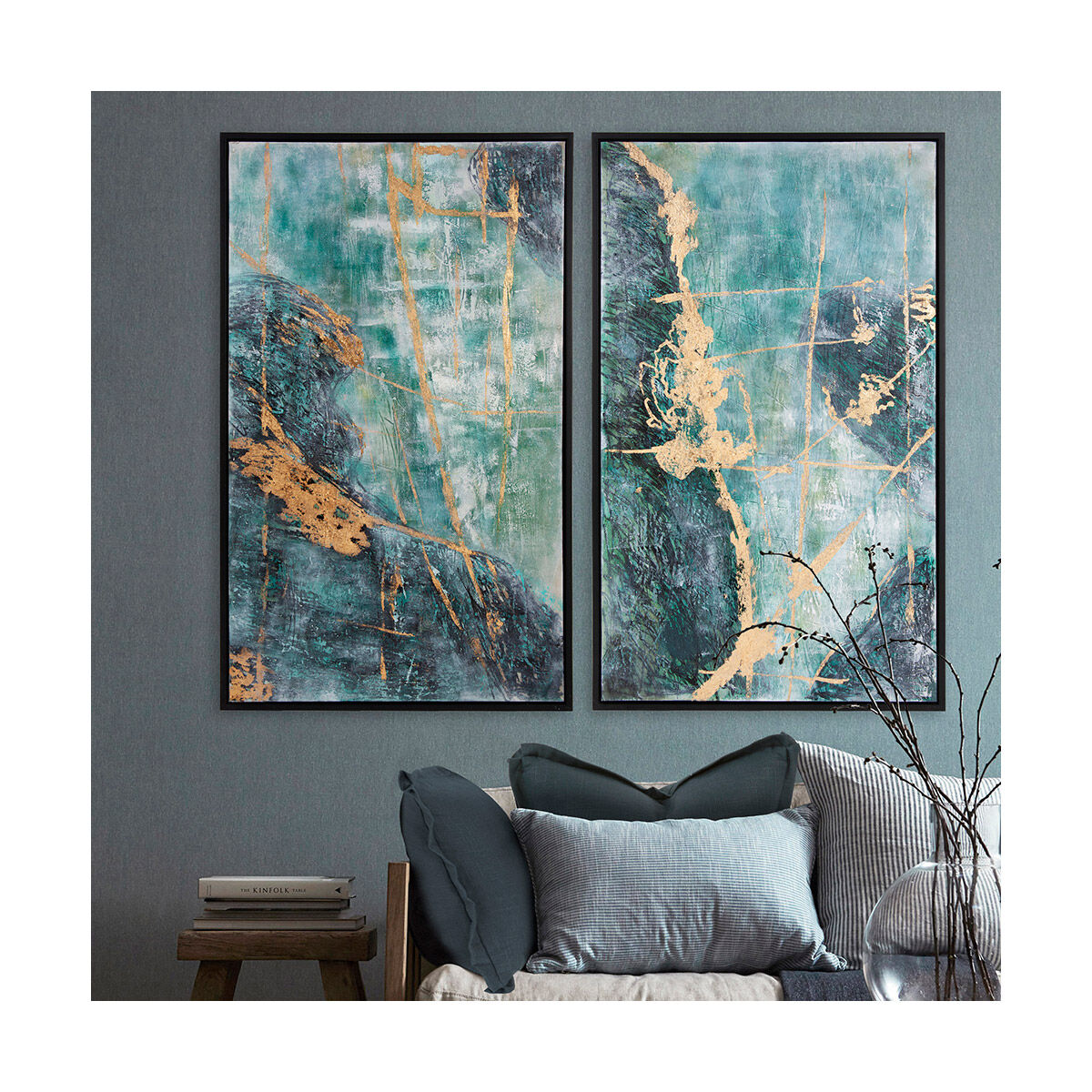 Ocean Wave 2 51 X 31 inch Hand Painted Wall Art