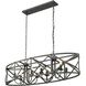 Alcott Island Light Ceiling Light in Antique Black Iron