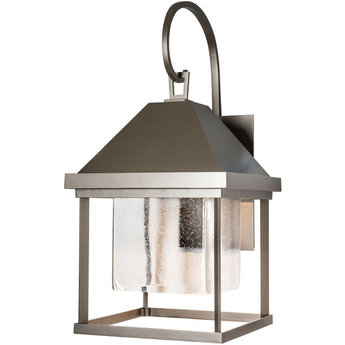 Dorset 1 Light 29.5 inch Coastal Black Outdoor Sconce in Opal, Large