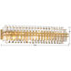 Hayes Bath Vanity Light Wall Light in Aged Brass