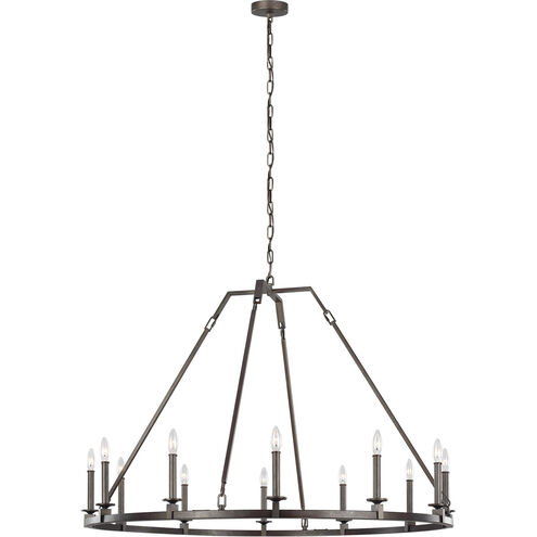 Sean Lavin Landen 12 Light 48 inch Smith Steel Chandelier Ceiling Light