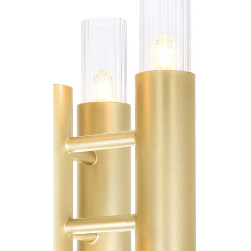 Orgue LED 5 inch Satin Gold Wall Sconce Wall Light