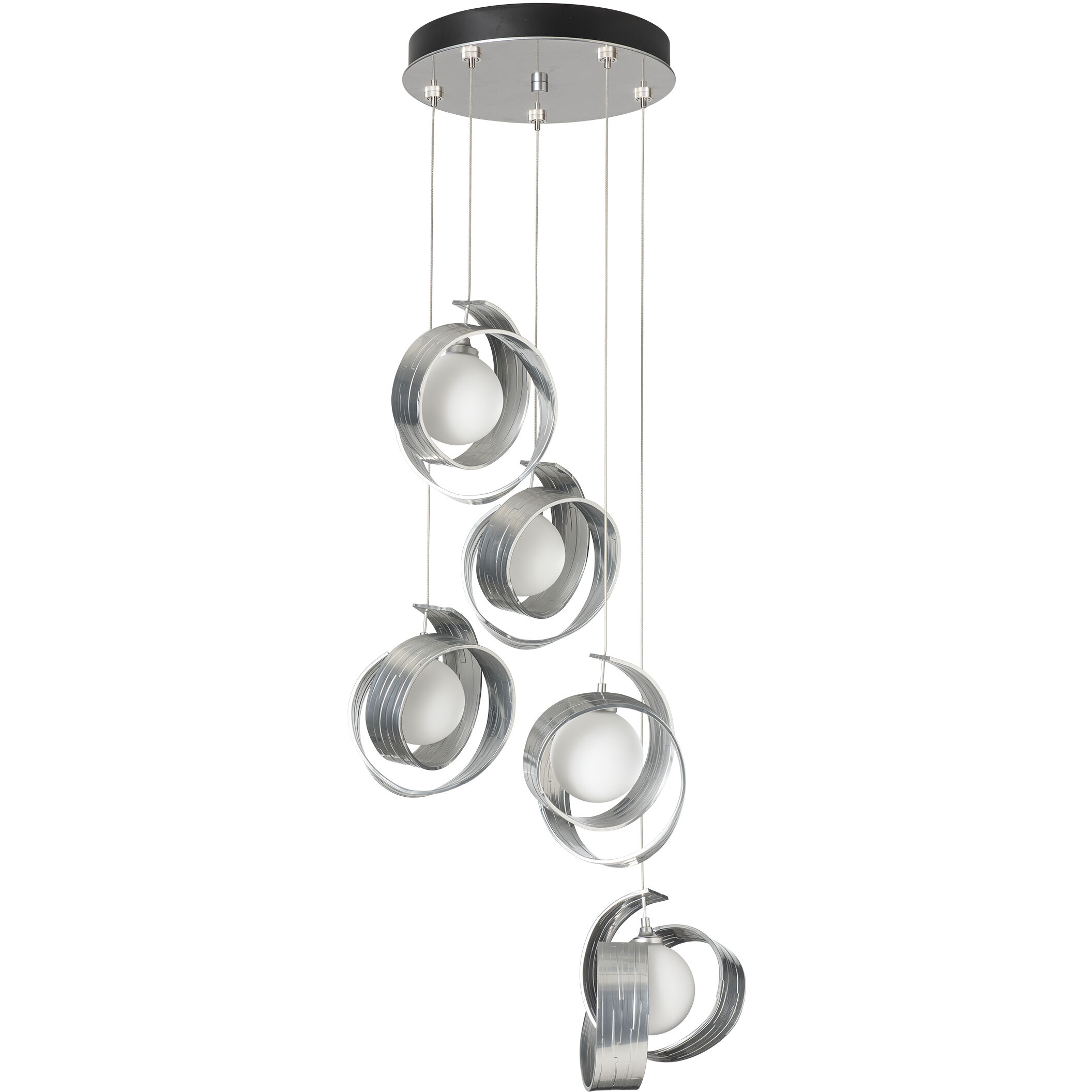 Riza 5 Light 19.1 inch Sterling Pendant Ceiling Light