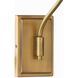 Sophia 1 Light 7 inch Brushed Brass Wall Mount Wall Light