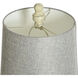 Signature 24.75 inch 40 watt Distressed Gray and Cream Table Lamp Portable Light