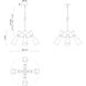 Alora Mood Blake 4 Light 24.13 inch White Chandelier Ceiling Light in White and Aged Gold