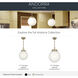 Andorra 1 Light Champagne Bronze Pendant Ceiling Light