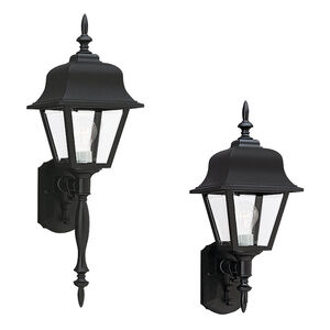 Polycarbonate Outdoor 1 Light 25 inch Black Outdoor Wall Lantern, Large