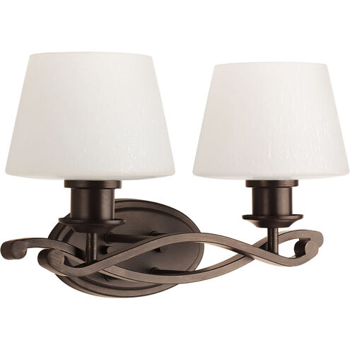 Club 2 Light 16 inch Antique Bronze Bath Light Wall Light