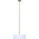 Rexton 3 Light 17 inch Matte White and Gold Chandelier Ceiling Light