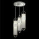Bond LED 23.5 inch Silver Pendant Ceiling Light in Bahama Sand Studio Glass