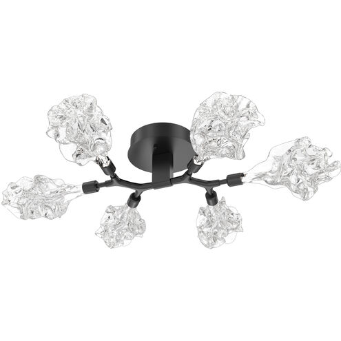 Blossom LED 32 inch Matte Black Flush Mount Ceiling Light in 3000K LED
