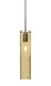 Juni 16 1 Light Bronze Pendant Ceiling Light in Gold Bubble Glass