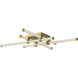 Blade LED 34.13 inch Brushed Gold Flush Mount Ceiling Light