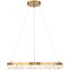 Segovia 28 inch Warm Brass Chandelier Ceiling Light