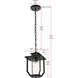 Sepviva 1 Light 7 inch Black Outdoor Pendant