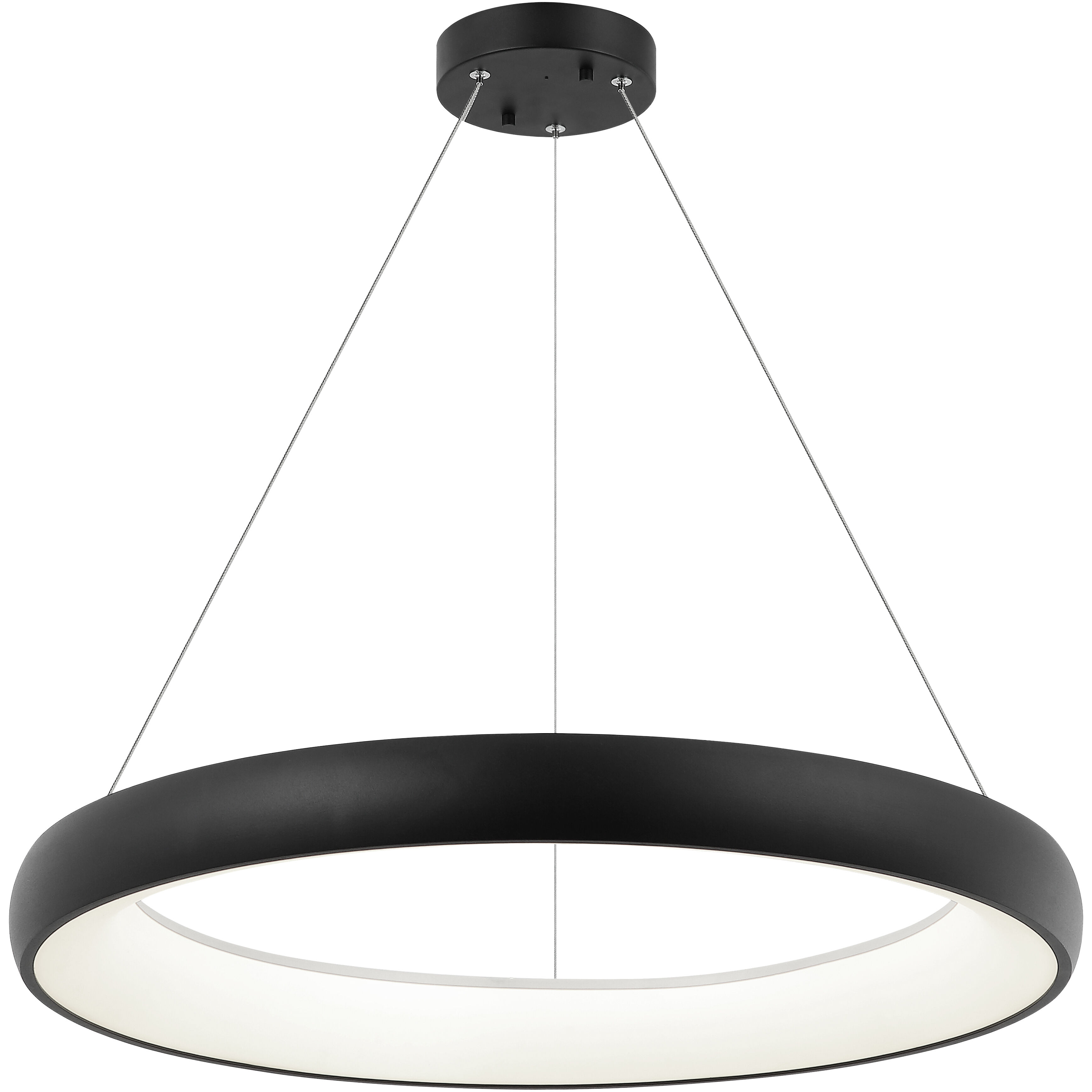 Maverick LED 32 inch Matte Black Pendant Ceiling Light