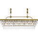 Nordic 6 Light 40 inch Brass Linear Pendant Ceiling Light