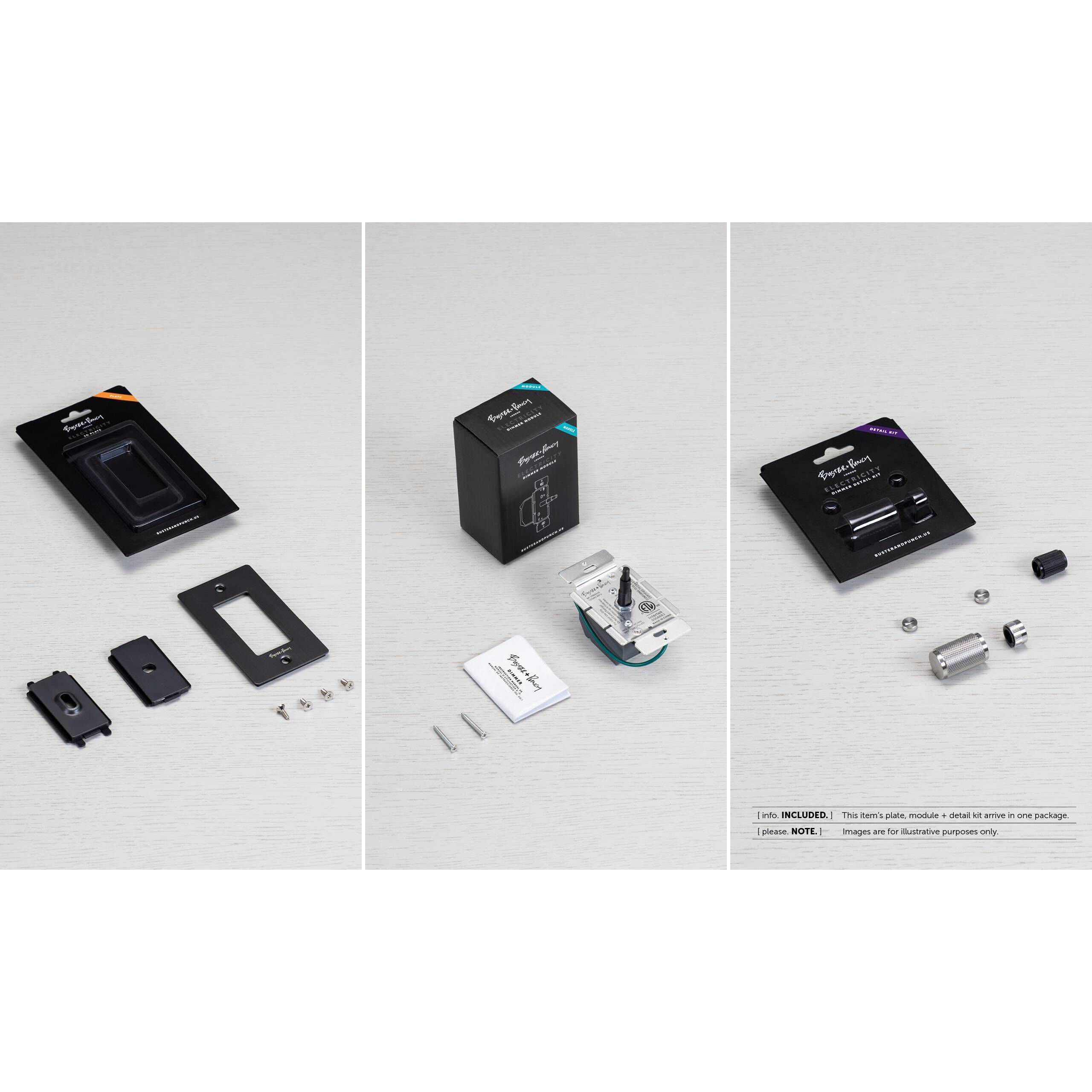 1G 100-120 Steel Dimmer Switch, LED