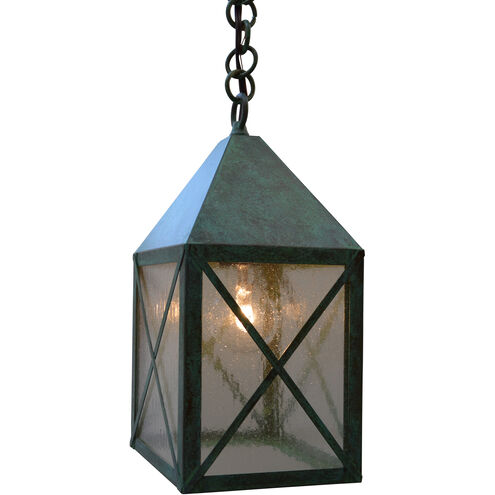 Nottingham 1 Light 6 inch Verdigris Patina Pendant Ceiling Light in Frosted