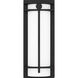 Syndall LED 14 inch Earth Black Outdoor Wall Lantern, Medium