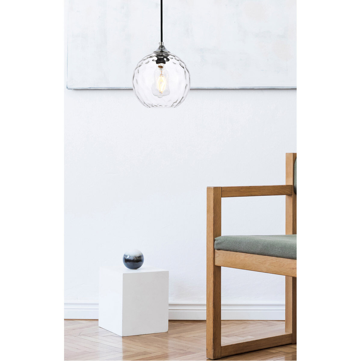 Cashel 1 Light 8 inch Chrome Pendant Ceiling Light