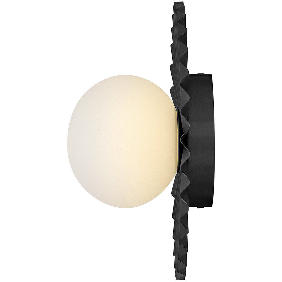 Stevie 1 Light 9.75 inch Black Flush Mount Ceiling Light, Small